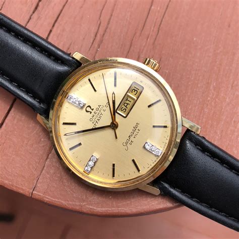 omega deville gold watches|omega deville ladies watch vintage.